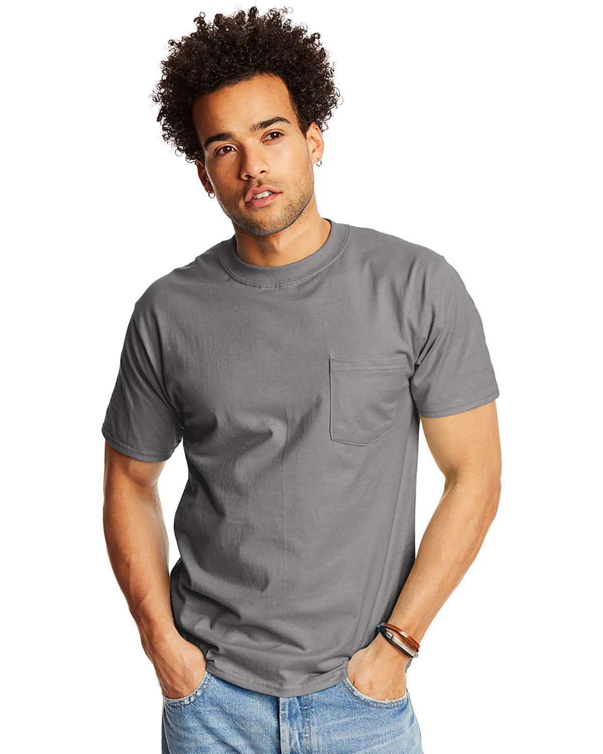 5190P-Hanes-SMOKE GRAY-Hanes-T-Shirts-1