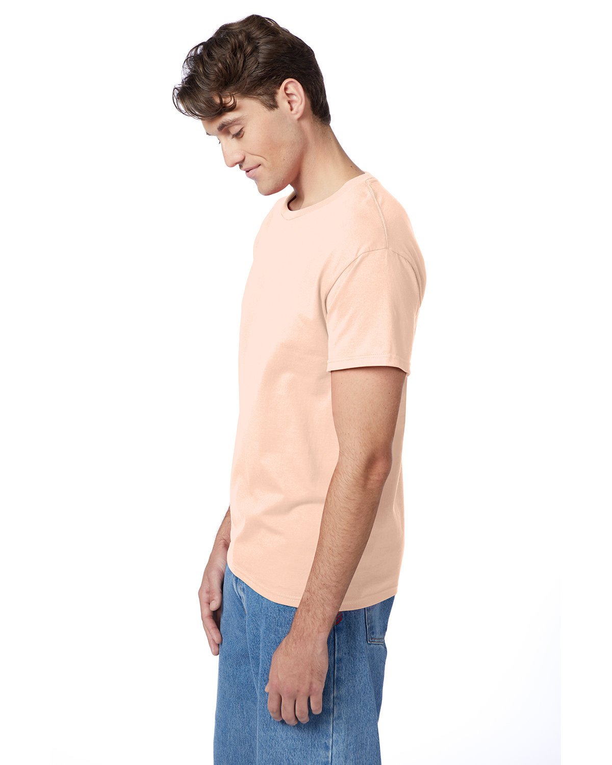 5250T-Hanes-CANDY ORANGE-Hanes-T-Shirts-3