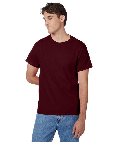 5250T-Hanes-DEEP RED-Hanes-T-Shirts-1