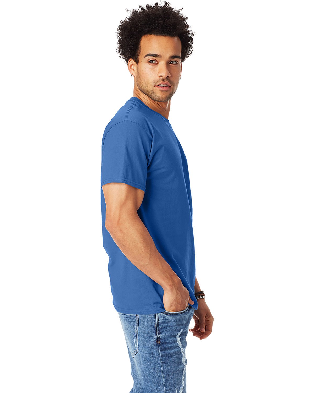 5250T-Hanes-PALACE BLUE-Hanes-T-Shirts-3