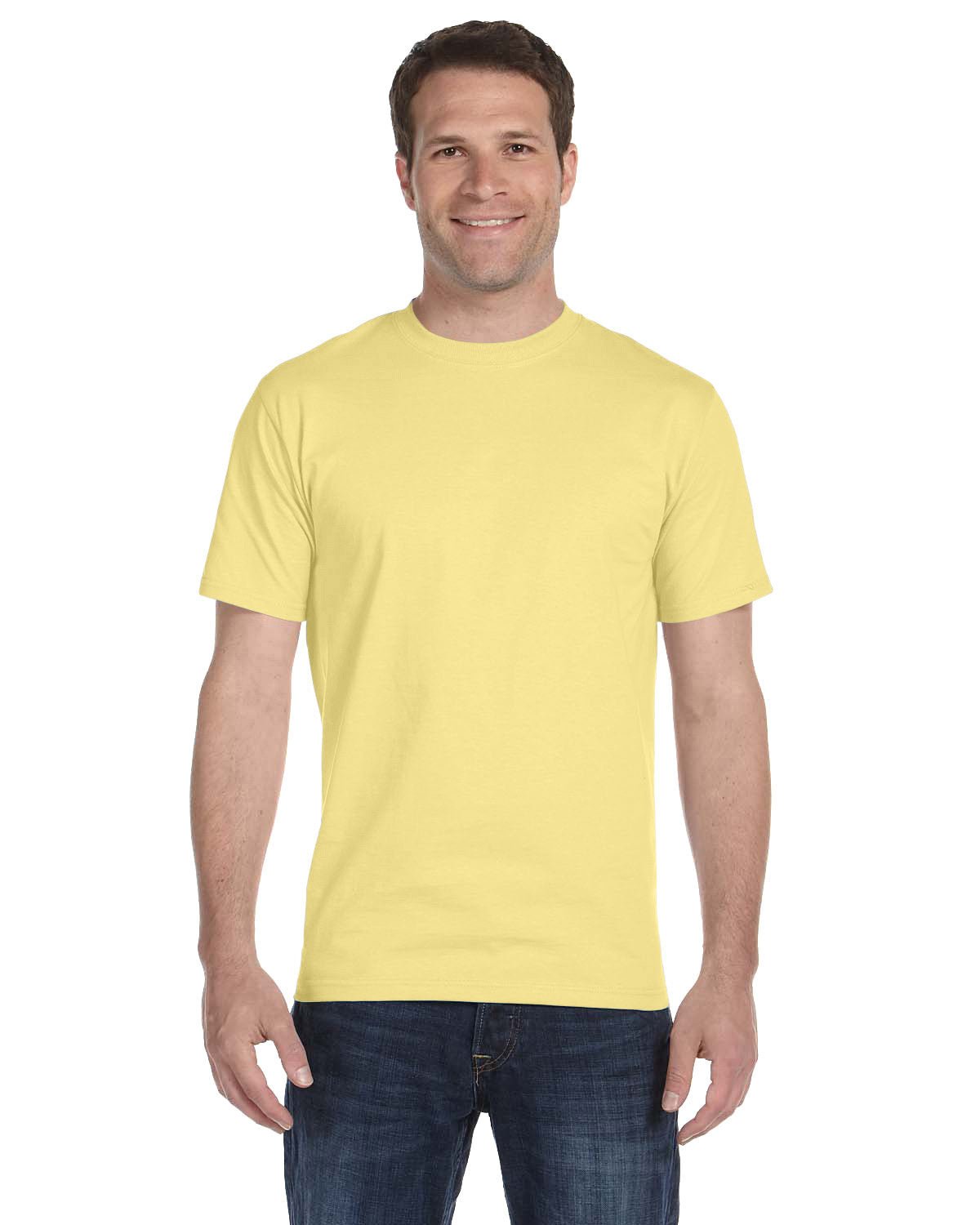 5280-Hanes-DAFFODIL YELLOW-Hanes-T-Shirts-1