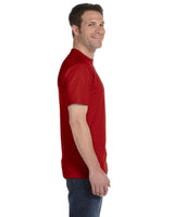 5280-Hanes-DEEP RED-Hanes-T-Shirts-3