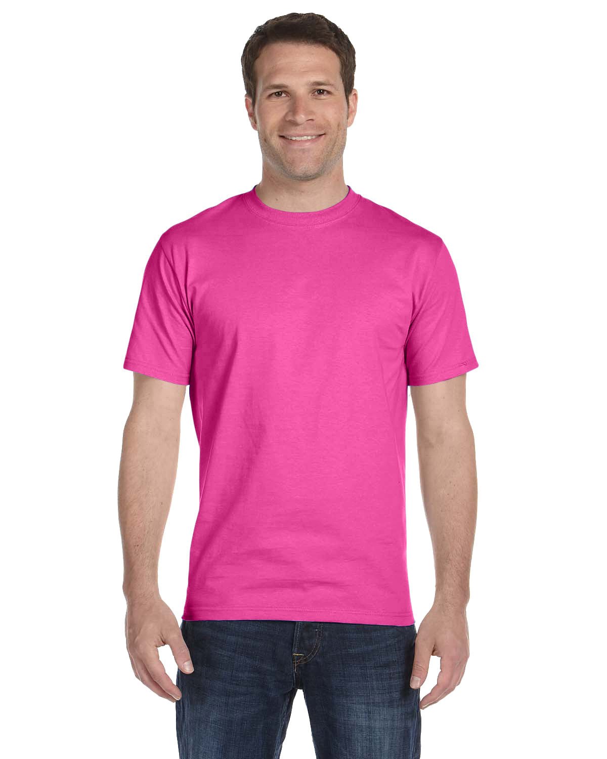 5280-Hanes-WOW PINK-Hanes-T-Shirts-1