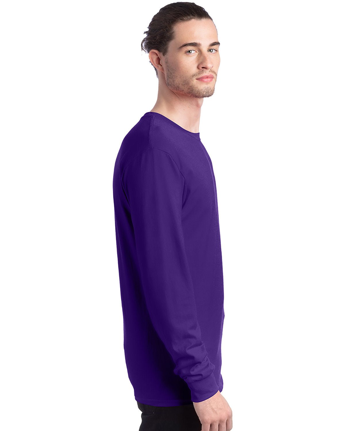 5286-Hanes-ATHLETIC PURPLE-Hanes-T-Shirts-3