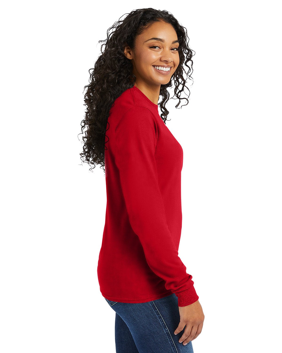5286-Hanes-ATHLETIC RED-Hanes-T-Shirts-3
