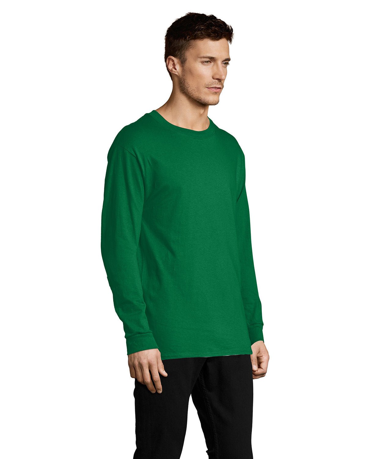 5286-Hanes-KELLY GREEN-Hanes-T-Shirts-3