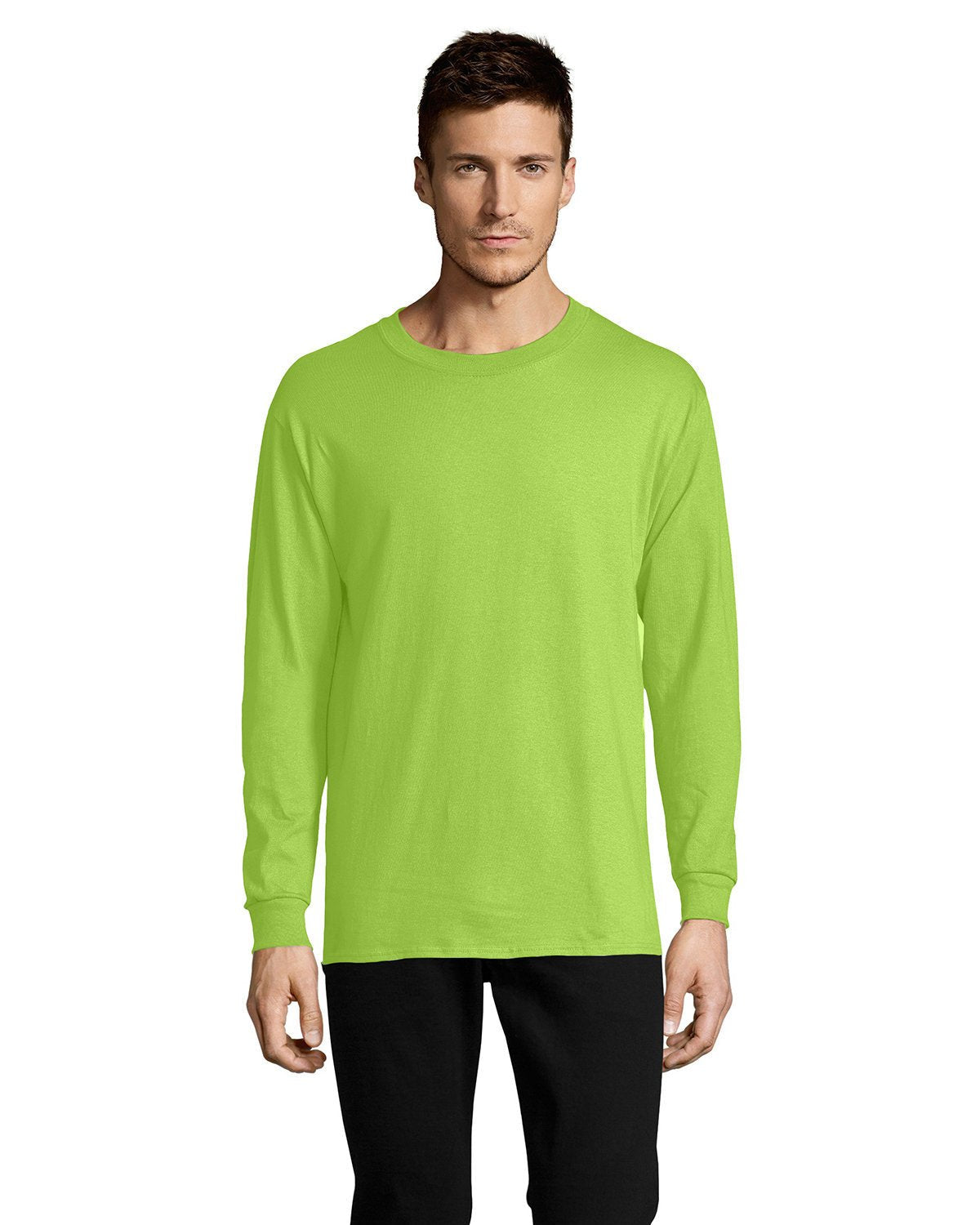 5286-Hanes-LIME-Hanes-T-Shirts-1