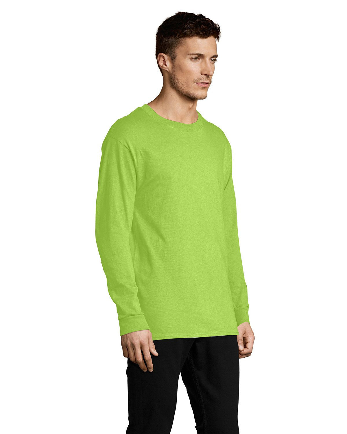 5286-Hanes-LIME-Hanes-T-Shirts-3