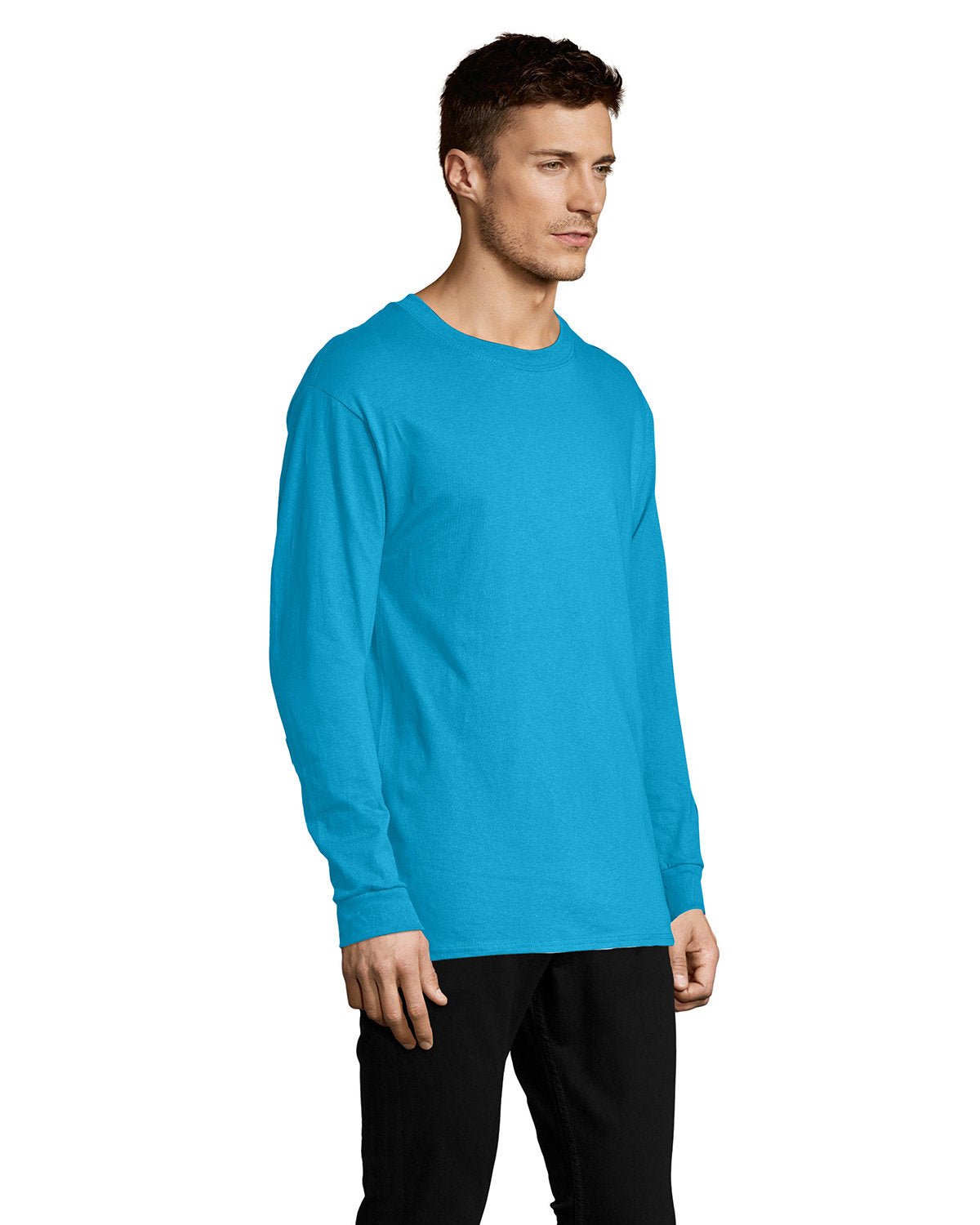 5286-Hanes-TEAL-Hanes-T-Shirts-3