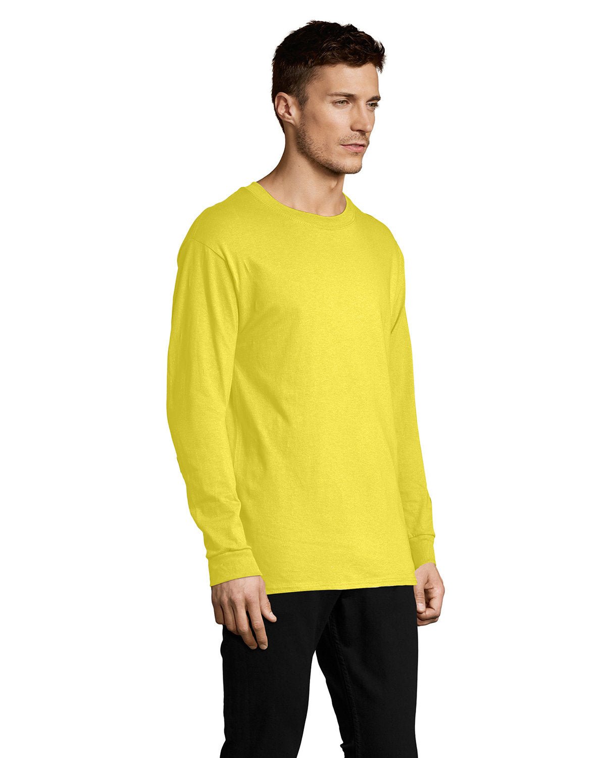 5286-Hanes-YELLOW-Hanes-T-Shirts-3