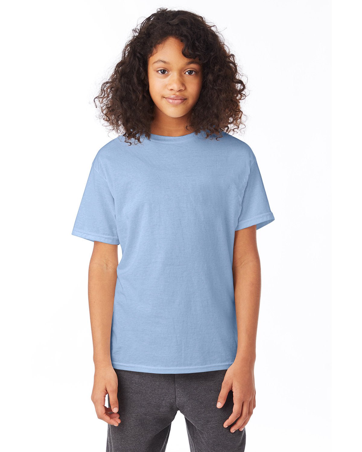 5370-Hanes-LIGHT BLUE-Hanes-T-Shirts-1
