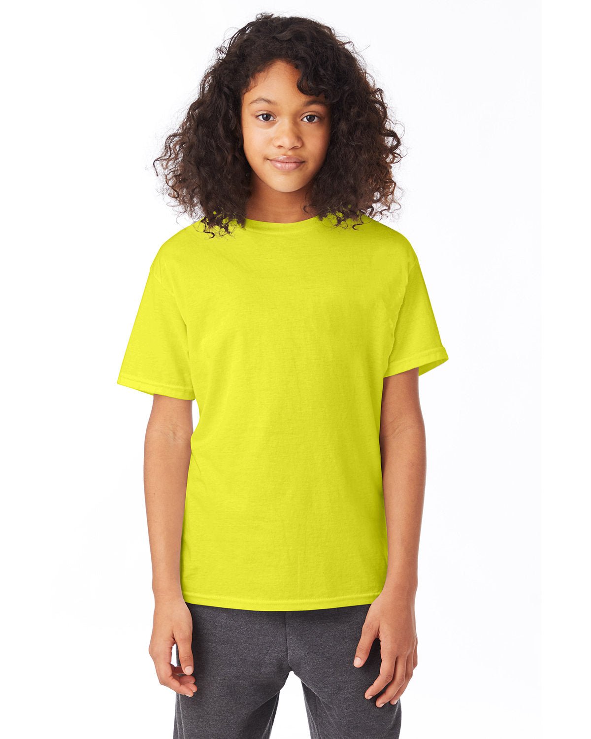 5370-Hanes-SAFETY GREEN-Hanes-T-Shirts-1