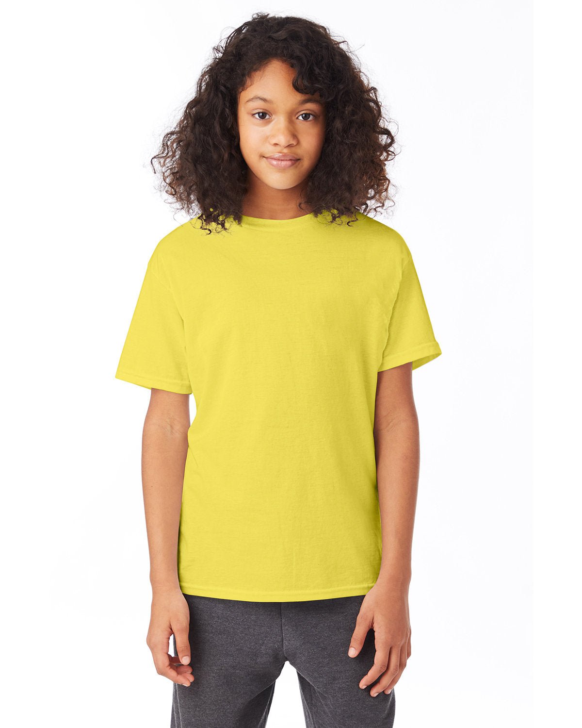 5370-Hanes-YELLOW-Hanes-T-Shirts-1