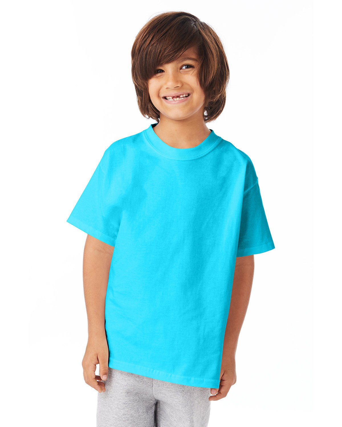 54500-Hanes-BLUE HORIZON-Hanes-T-Shirts-1