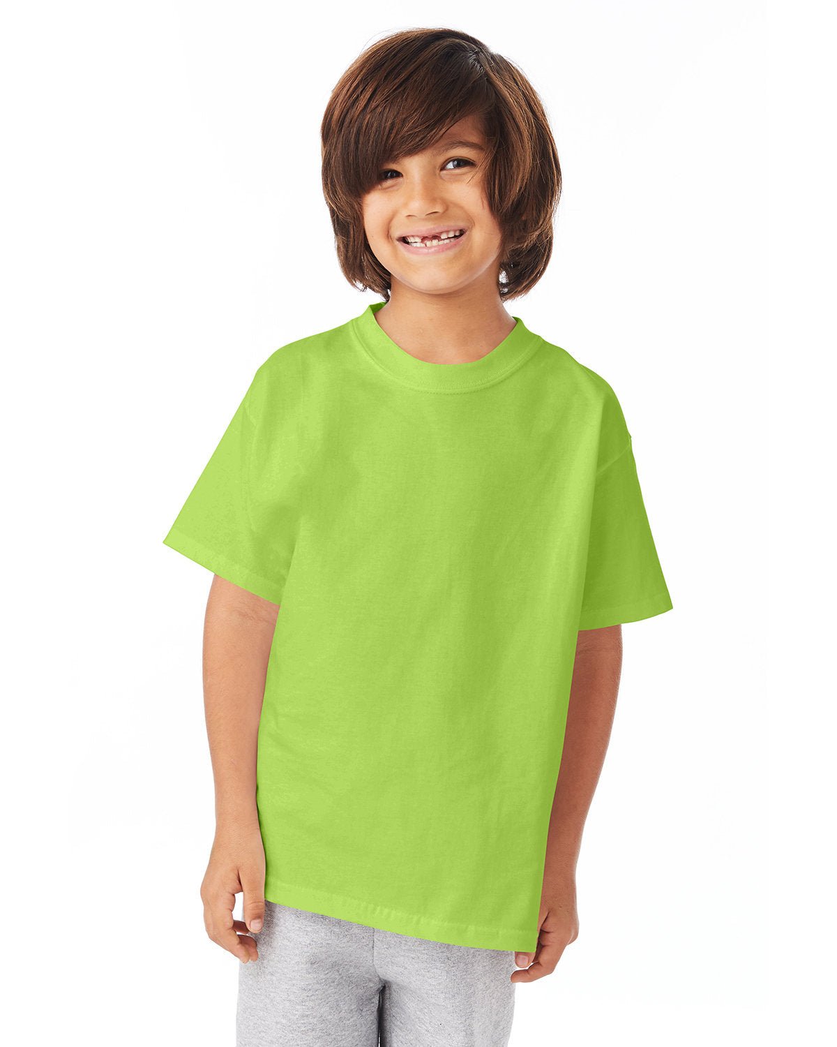 54500-Hanes-LIME-Hanes-T-Shirts-1