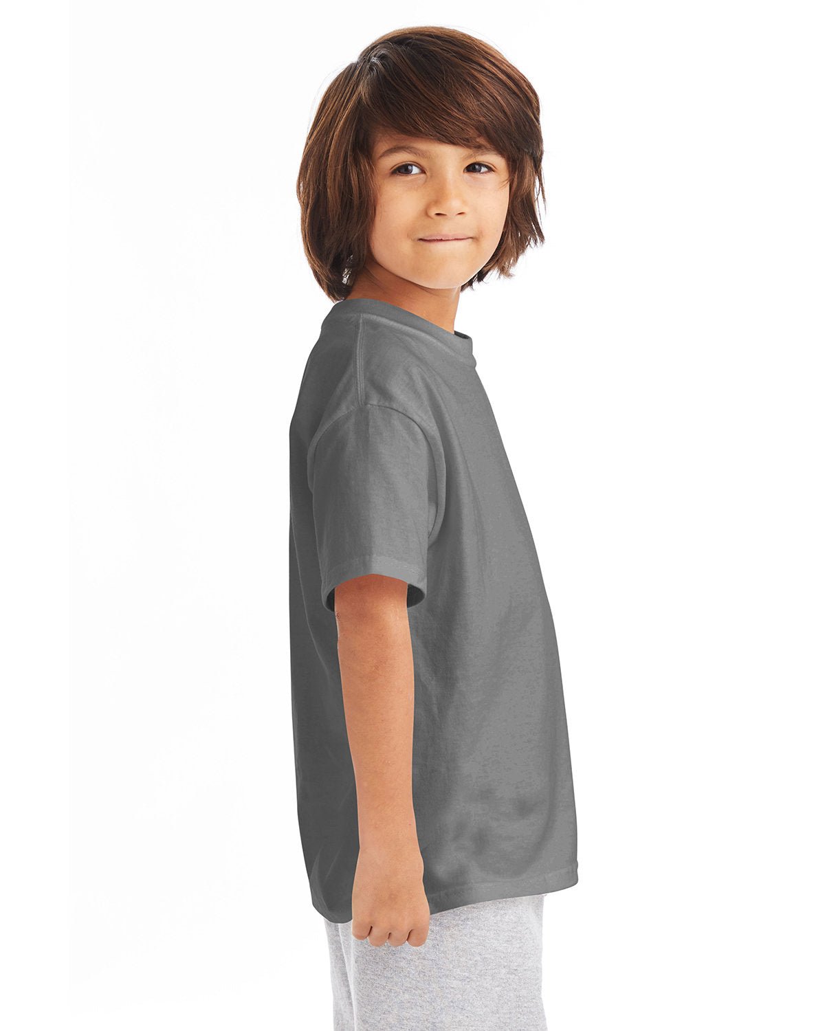 54500-Hanes-SMOKE GRAY-Hanes-T-Shirts-3