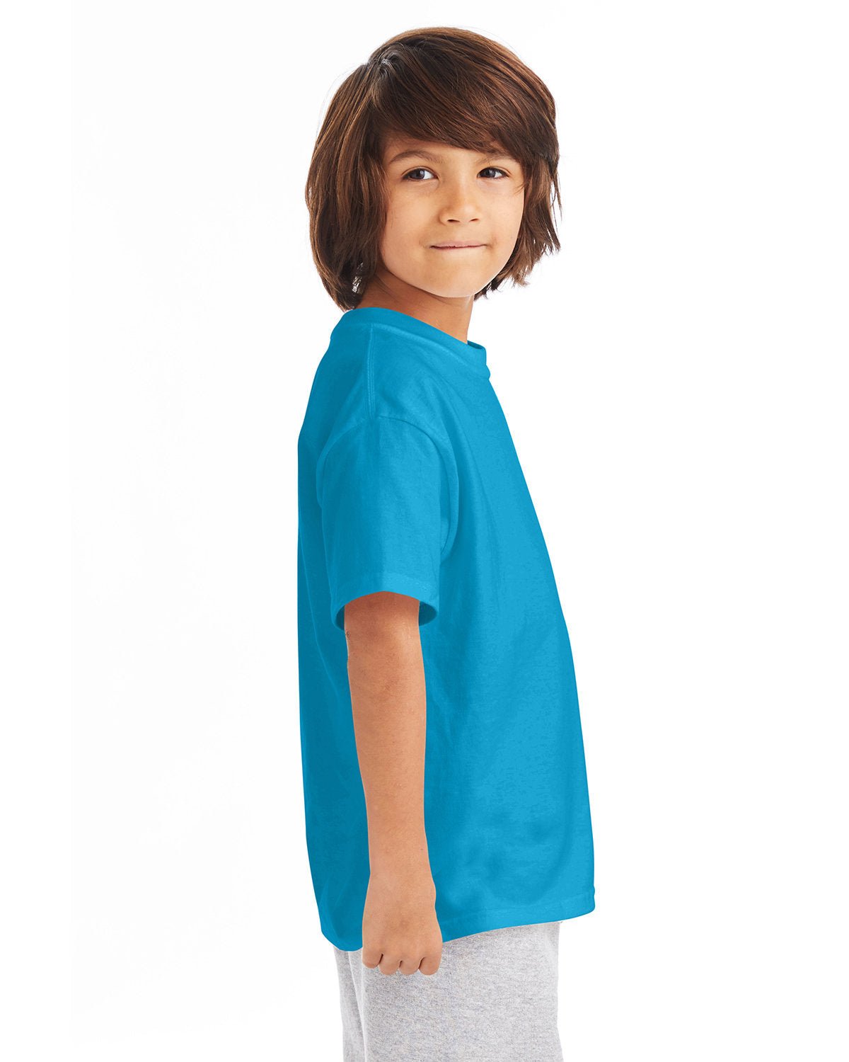 54500-Hanes-TEAL-Hanes-T-Shirts-3