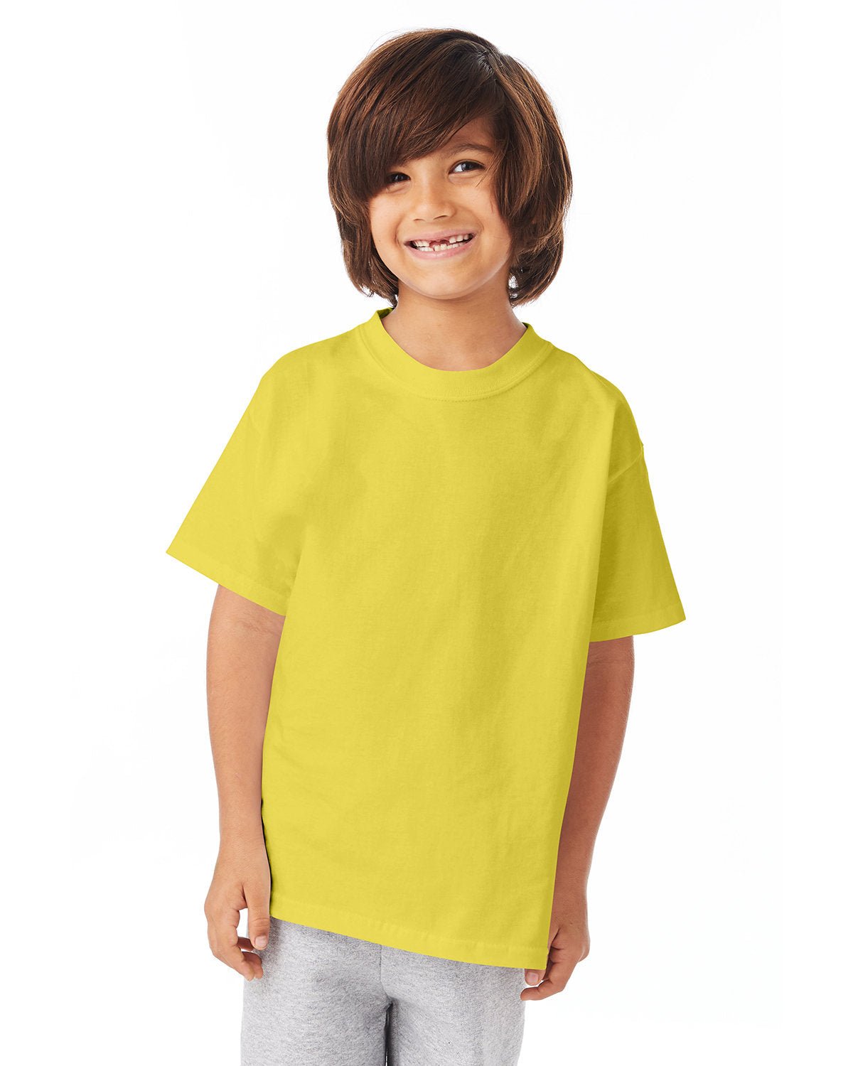 54500-Hanes-YELLOW-Hanes-T-Shirts-1