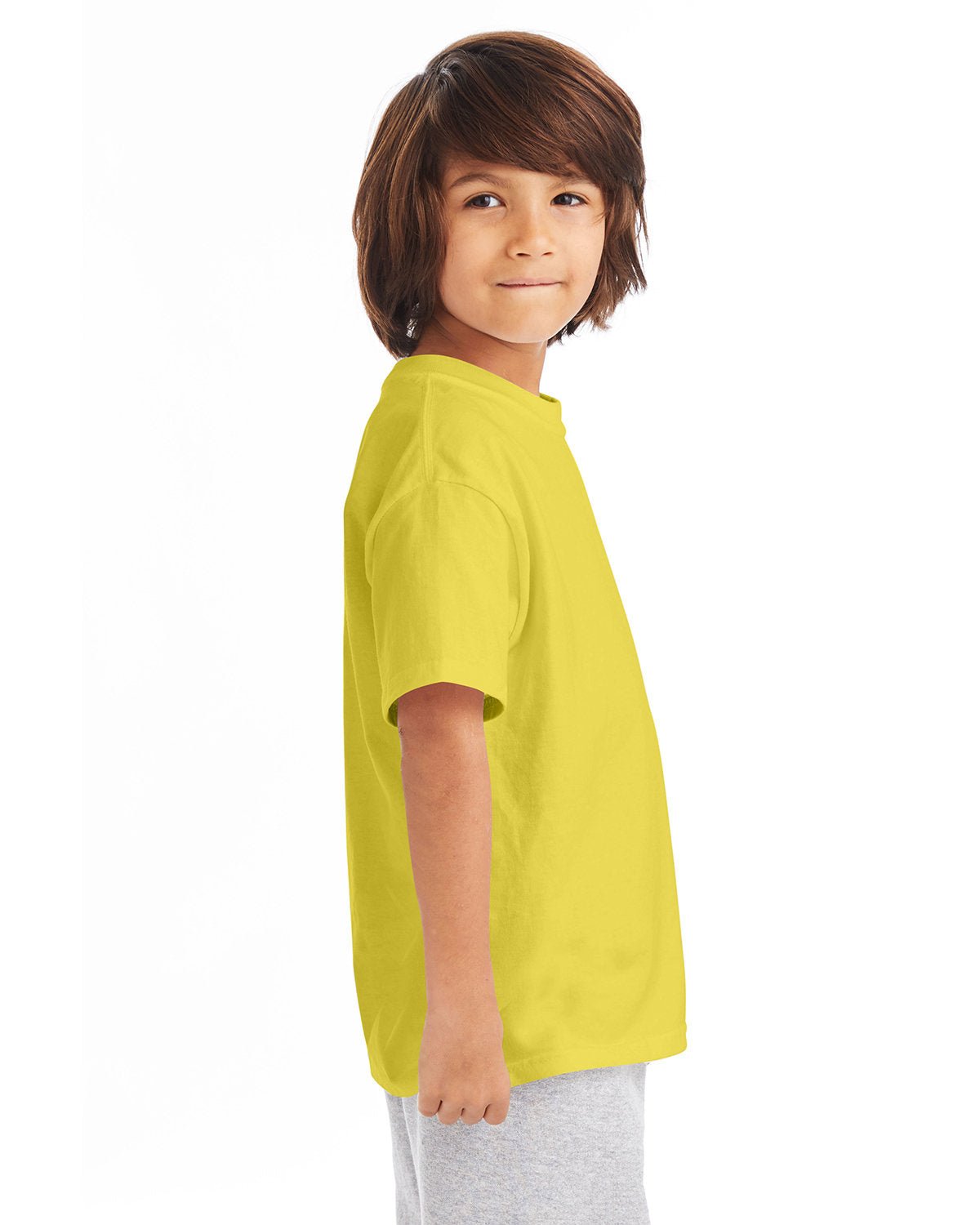 54500-Hanes-YELLOW-Hanes-T-Shirts-3