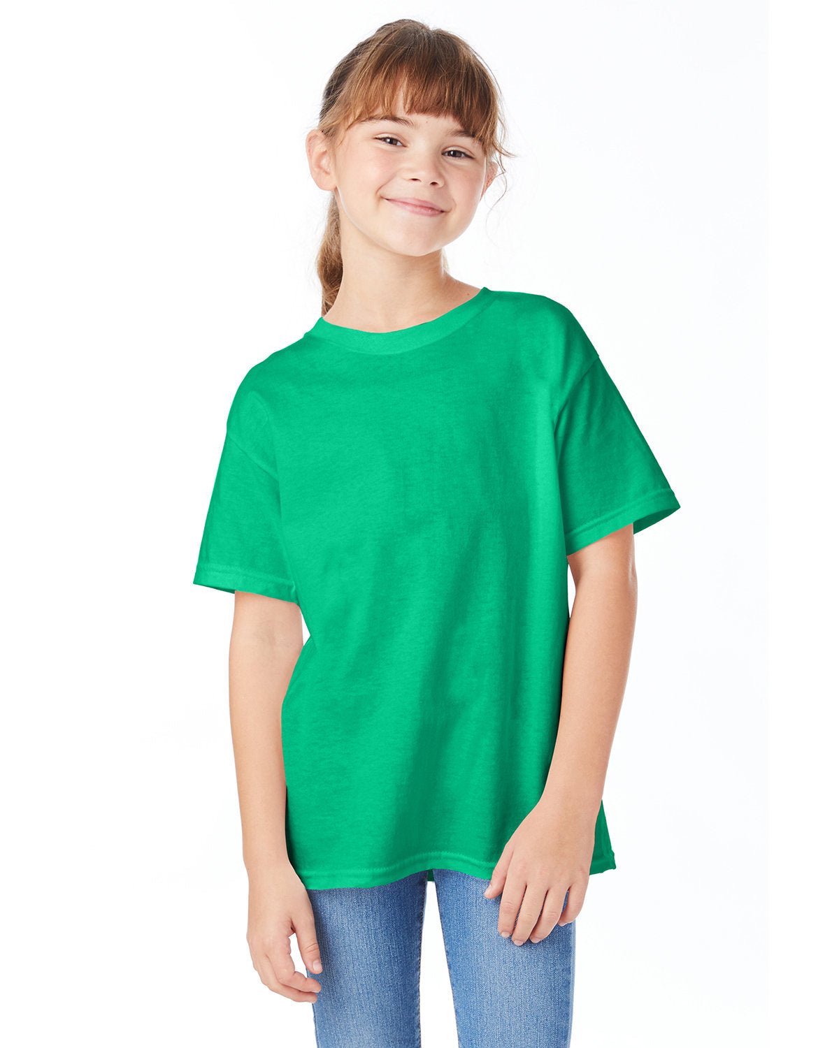 5480-Hanes-KELLY GREEN-Hanes-T-Shirts-1