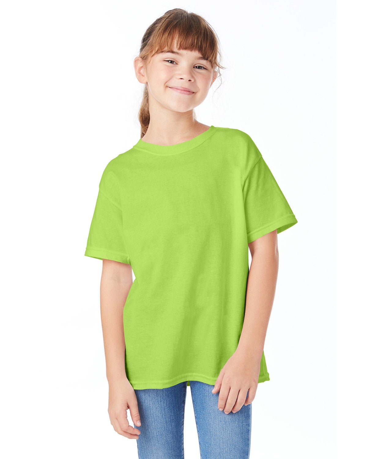 5480-Hanes-LIME-Hanes-T-Shirts-1