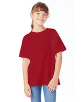 5480-Hanes-RED PEPPER HTHR-Hanes-T-Shirts-1