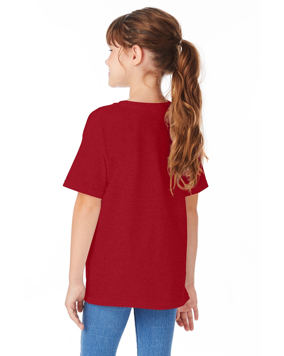 5480-Hanes-RED PEPPER HTHR-Hanes-T-Shirts-2