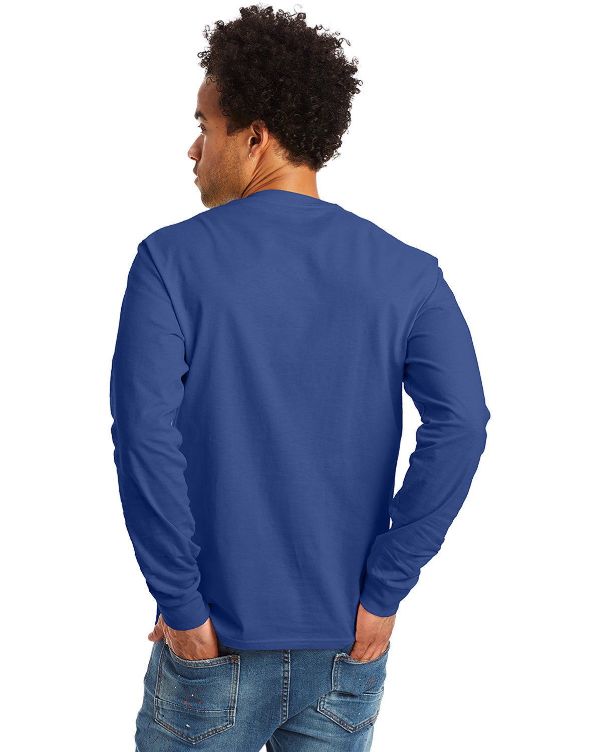 5586-Hanes-DEEP ROYAL-Hanes-T-Shirts-2