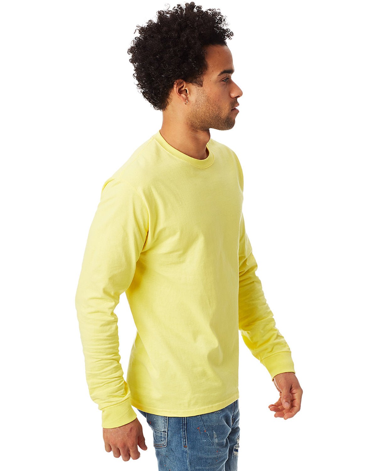 5586-Hanes-YELLOW-Hanes-T-Shirts-3