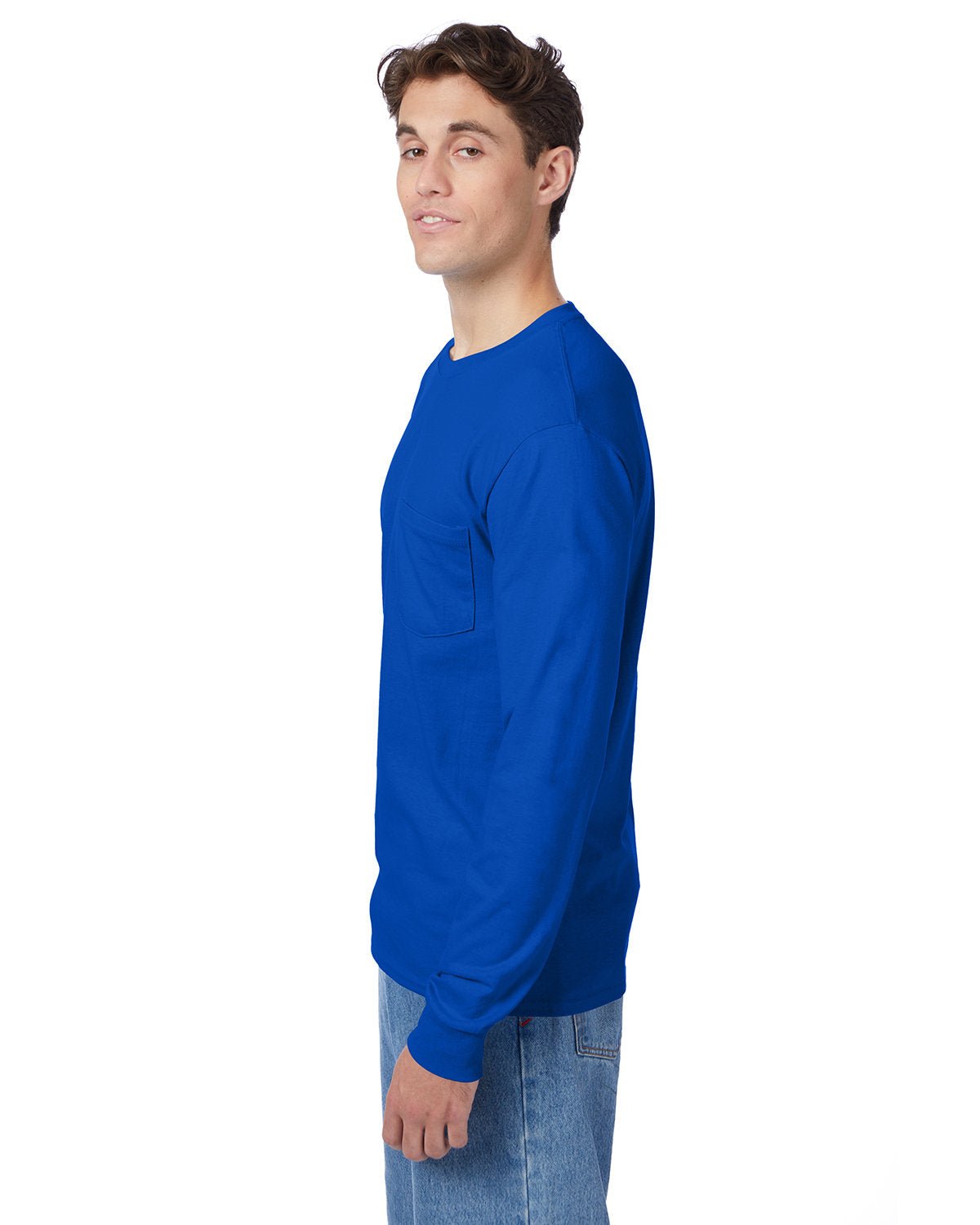 5596-Hanes-DEEP ROYAL-Hanes-T-Shirts-3