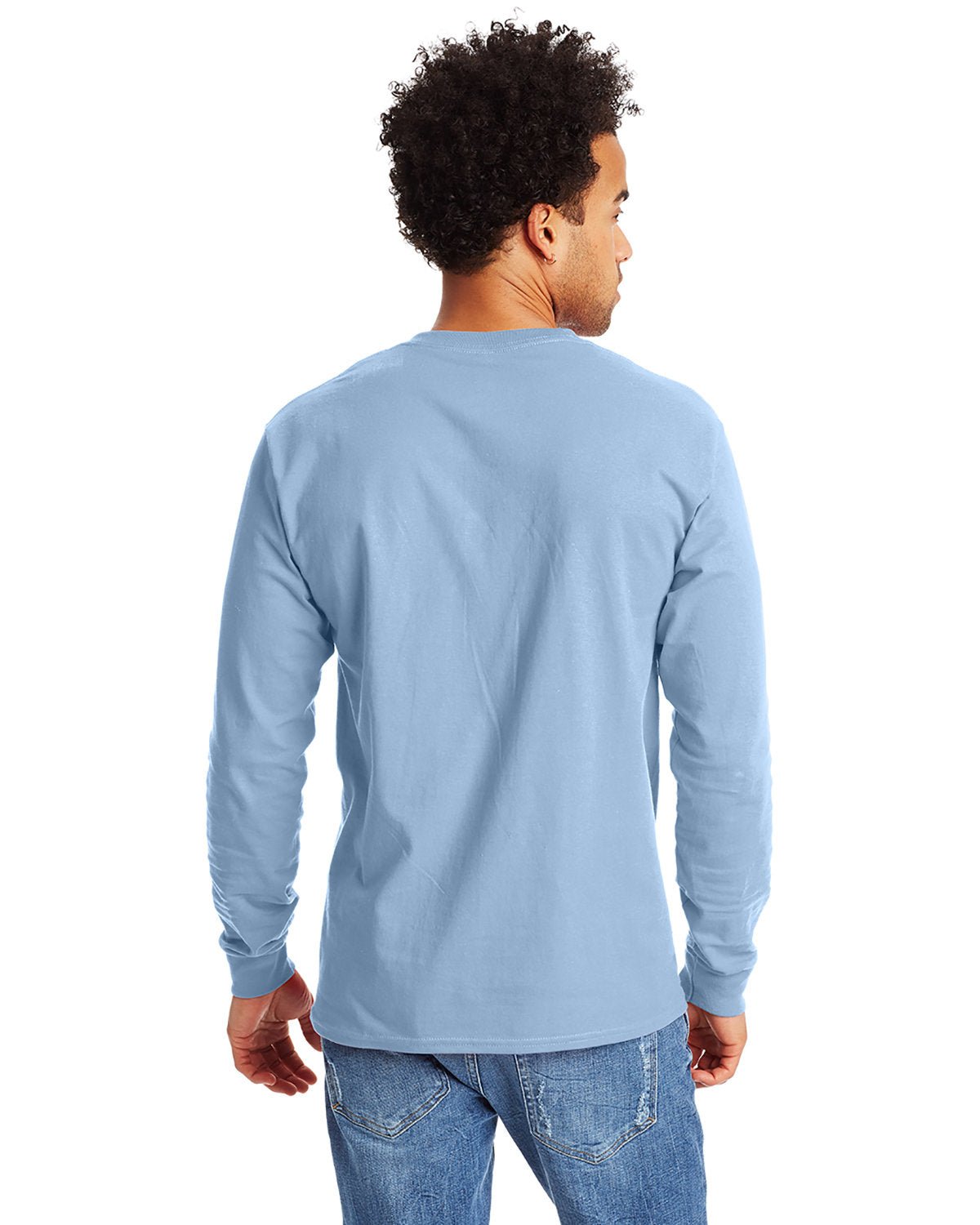 5596-Hanes-LIGHT BLUE-Hanes-T-Shirts-2