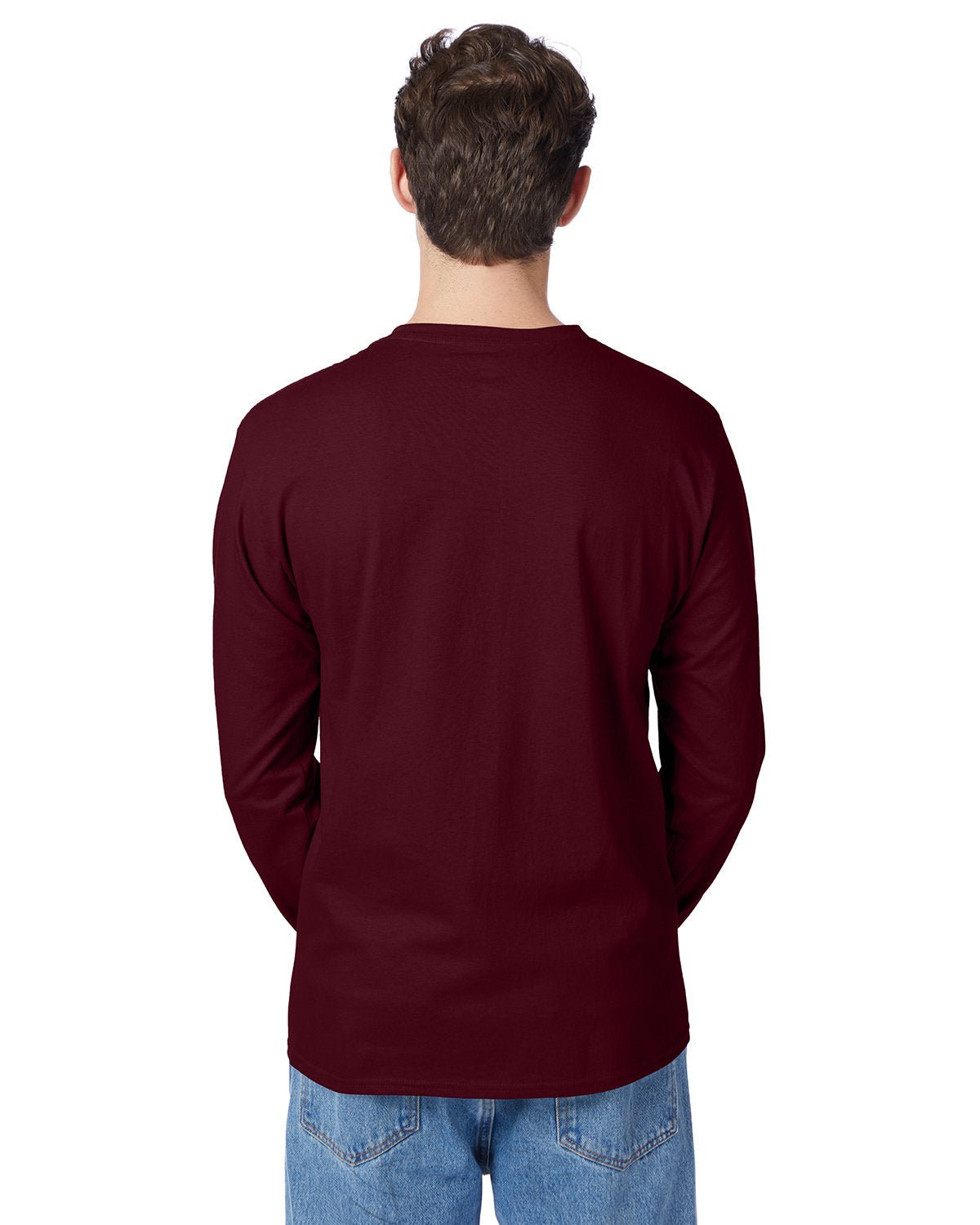 5596-Hanes-MAROON-Hanes-T-Shirts-2