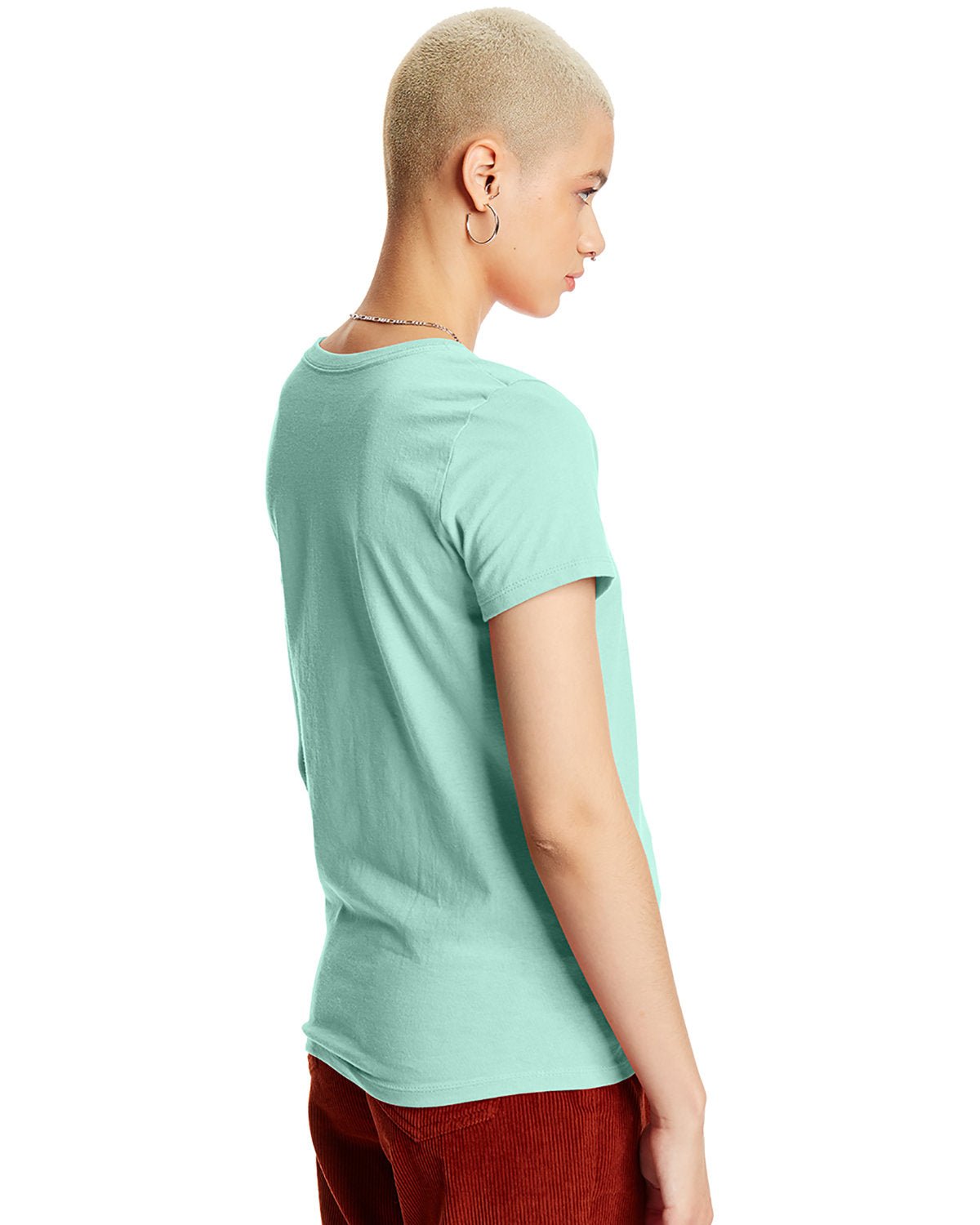 5680-Hanes-CLEAN MINT-Hanes-T-Shirts-3