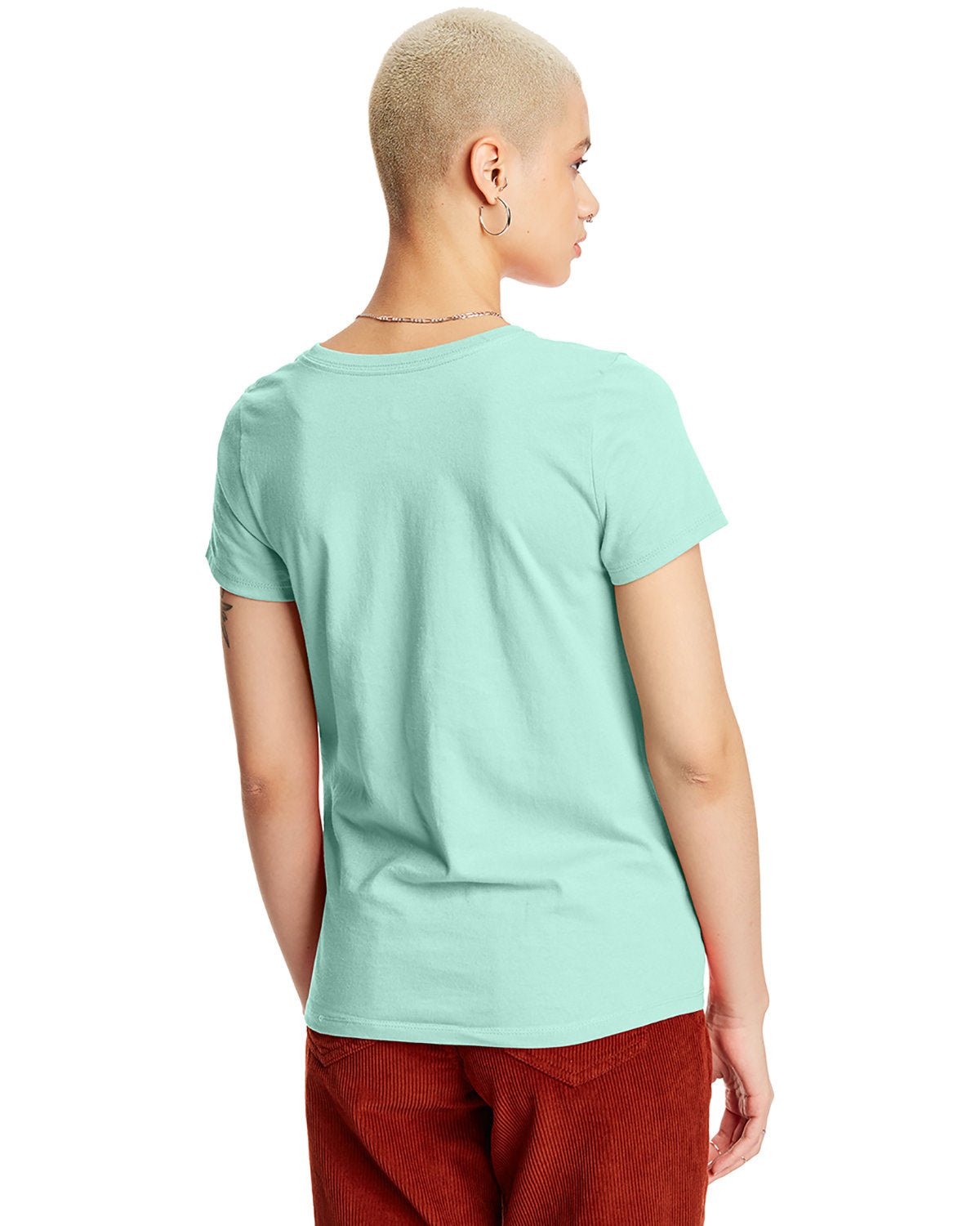 5680-Hanes-CLEAN MINT-Hanes-T-Shirts-2