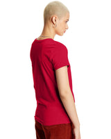 5680-Hanes-DEEP RED-Hanes-T-Shirts-3