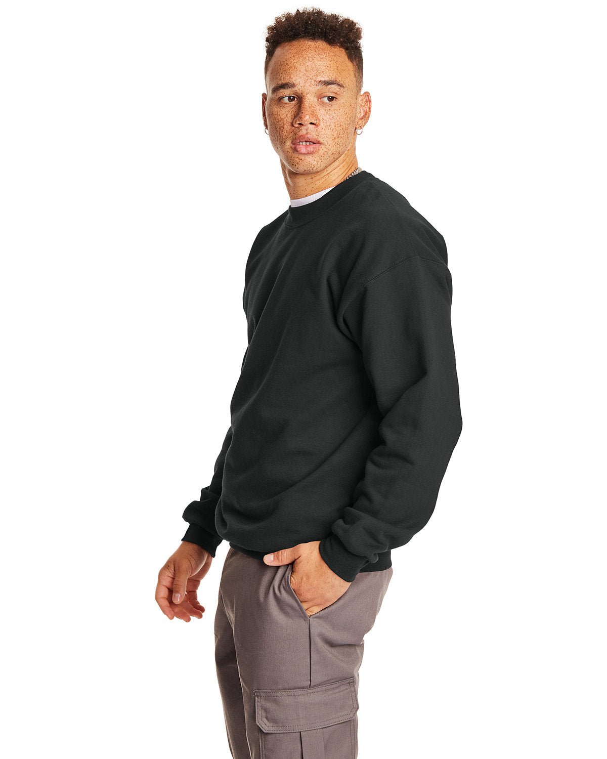 F260-Hanes-BLACK-Hanes-Sweatshirts-3