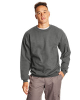 F260-Hanes-CHARCOAL HEATHER-Hanes-Sweatshirts-1