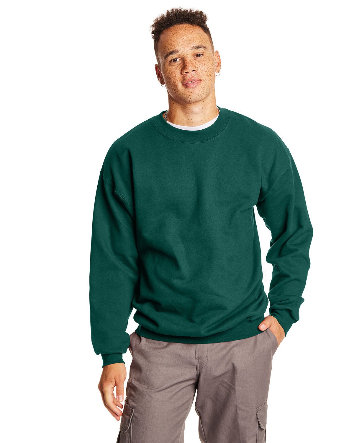 F260-Hanes-DEEP FOREST-Hanes-Sweatshirts-1