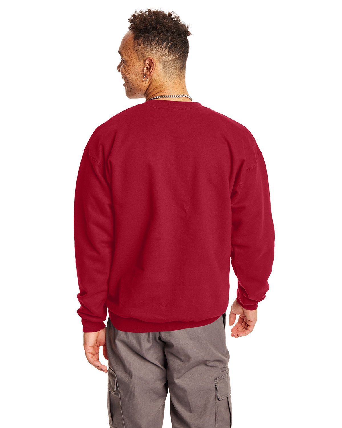 F260-Hanes-DEEP RED-Hanes-Sweatshirts-2