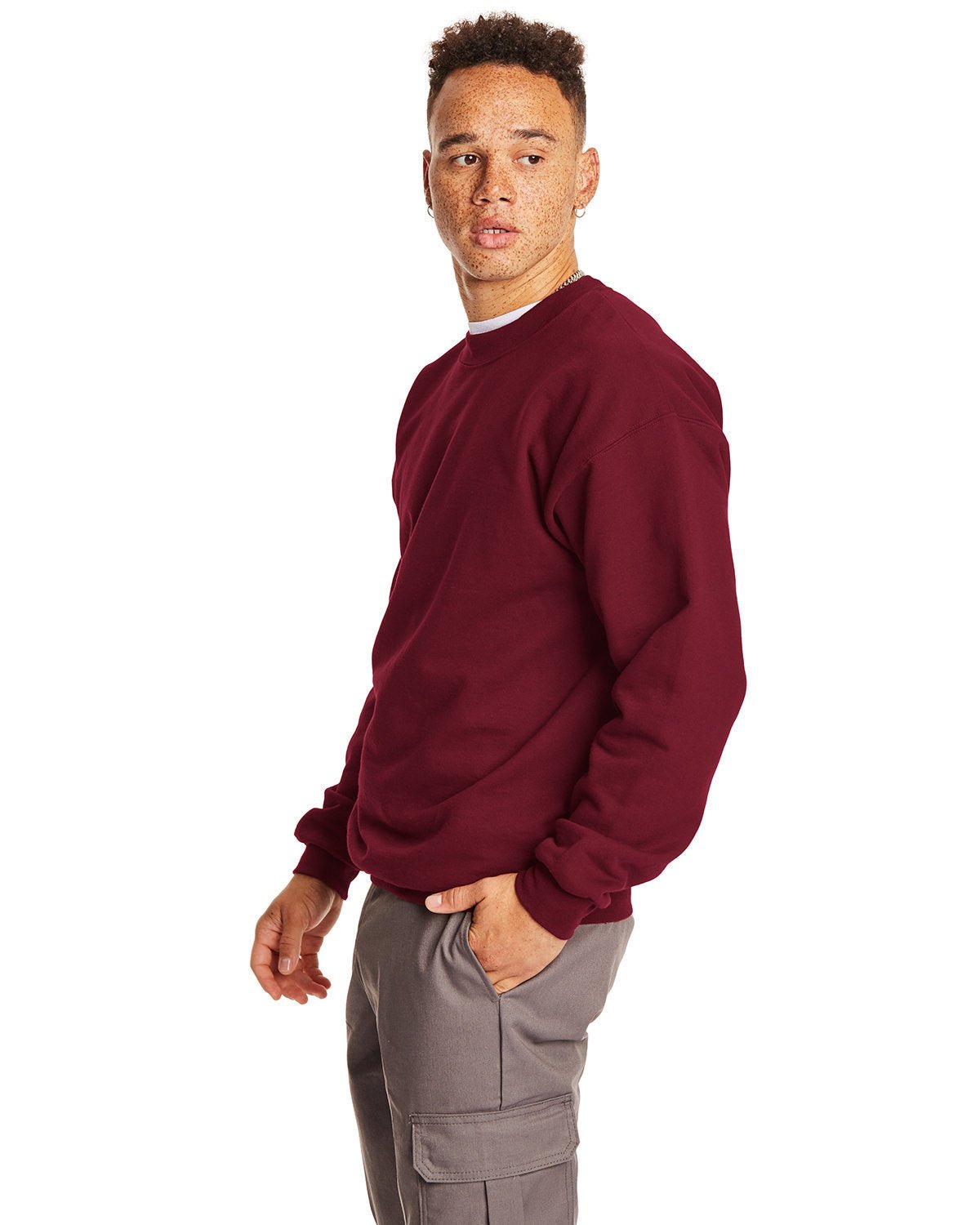 F260-Hanes-MAROON-Hanes-Sweatshirts-3