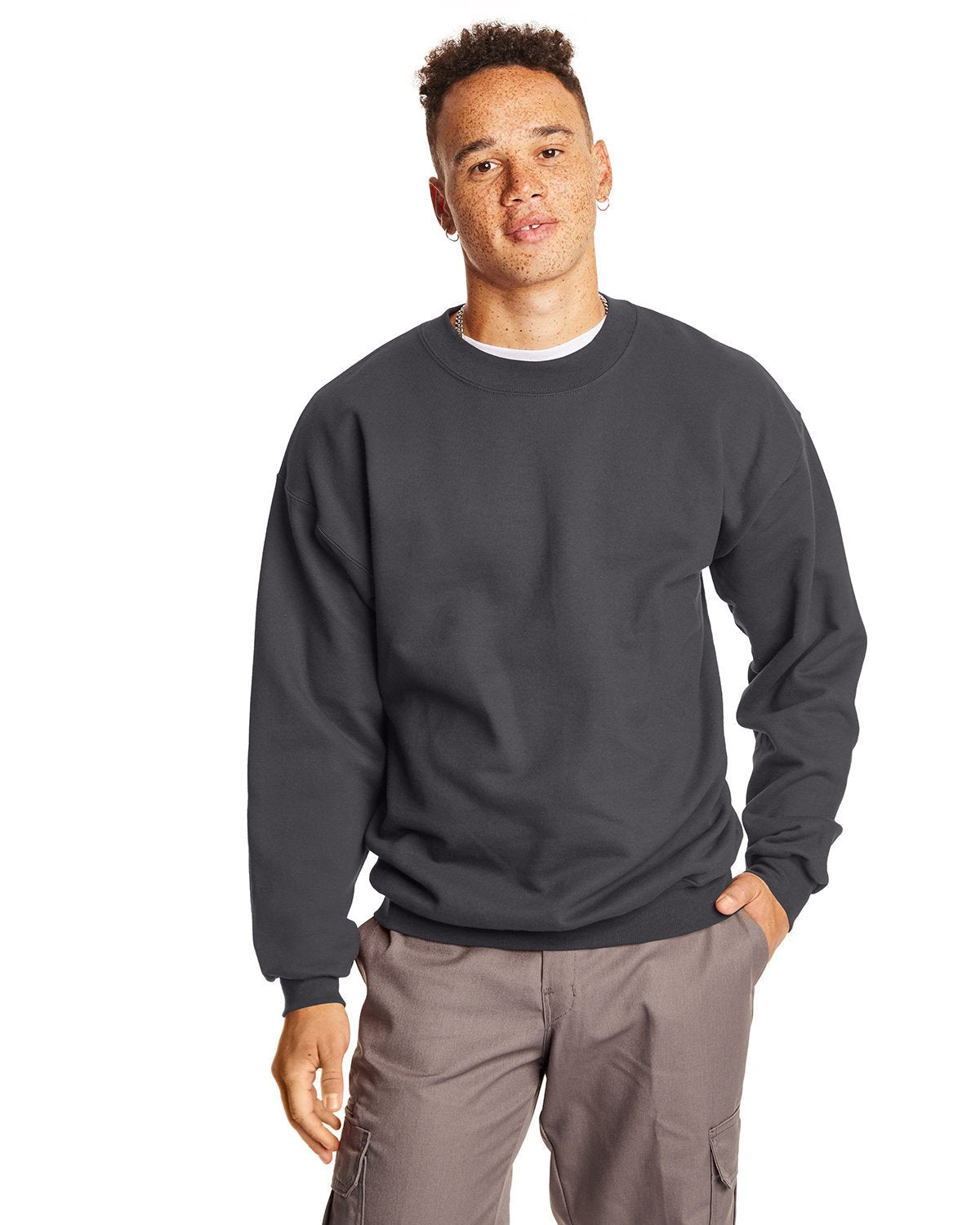 F260-Hanes-SMOKE GRAY-Hanes-Sweatshirts-1