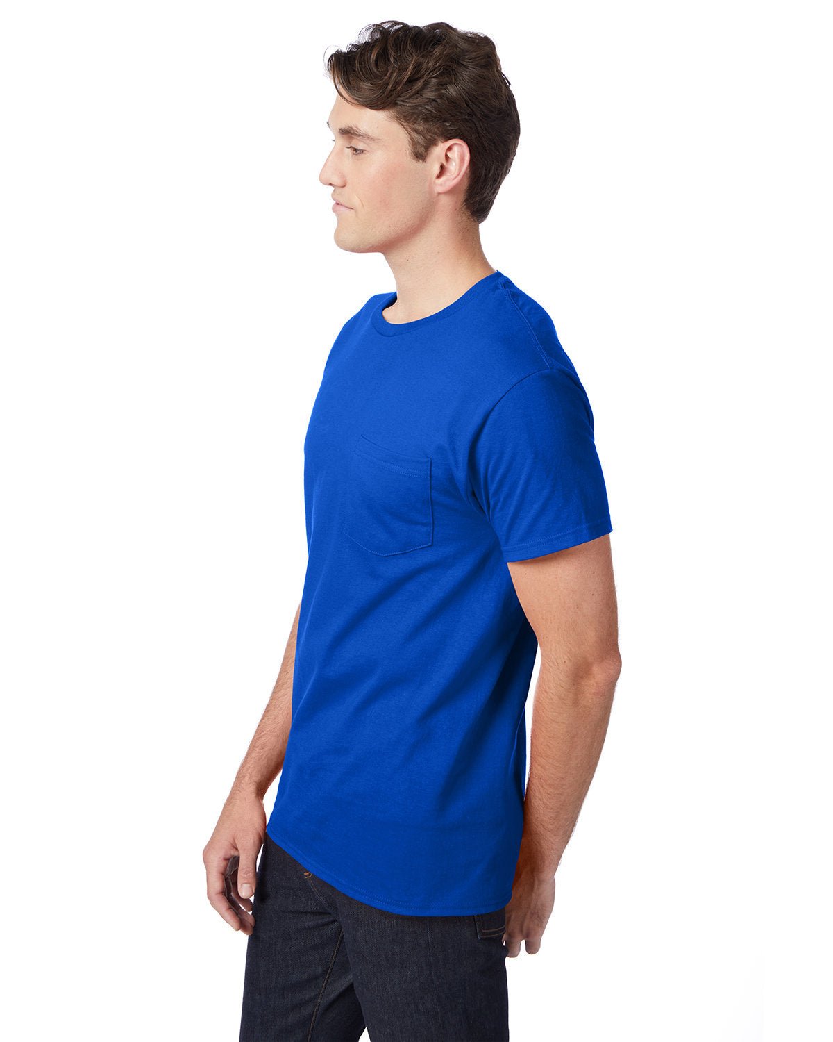 H5590-Hanes-DEEP ROYAL-Hanes-T-Shirts-3