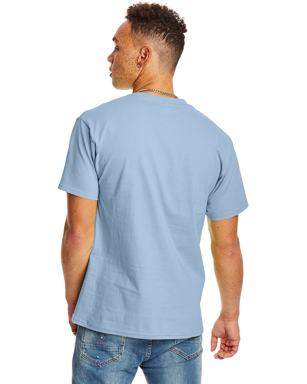 H5590-Hanes-LIGHT BLUE-Hanes-T-Shirts-2