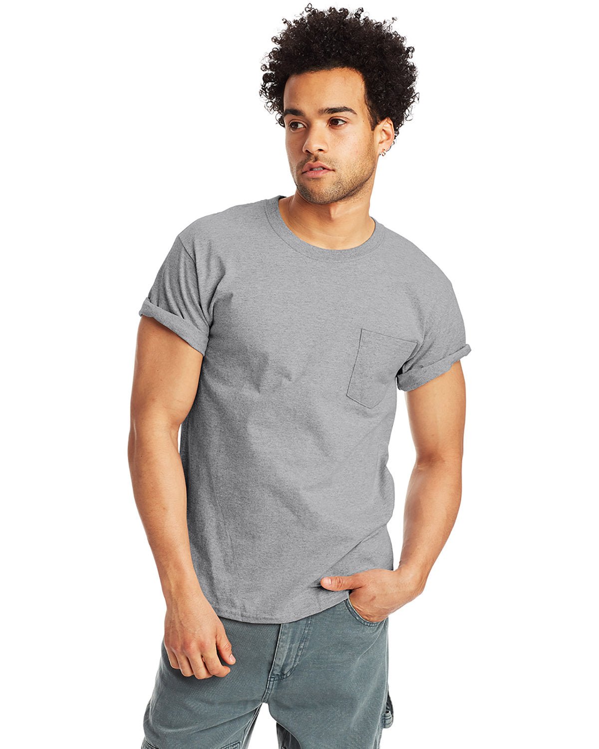 H5590-Hanes-LIGHT STEEL-Hanes-T-Shirts-1