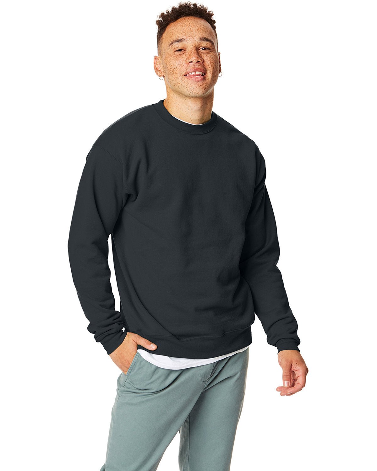 P1607-Hanes-BLACK-Hanes-Sweatshirts-1