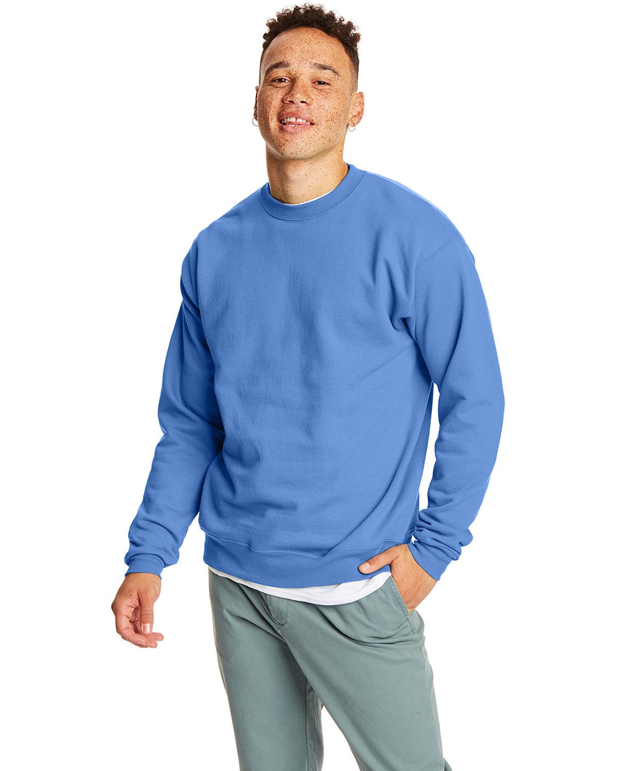 P1607-Hanes-CAROLINA BLUE-Hanes-Sweatshirts-1