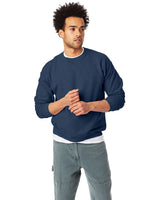 P1607-Hanes-HEATHER NAVY-Hanes-Sweatshirts-1