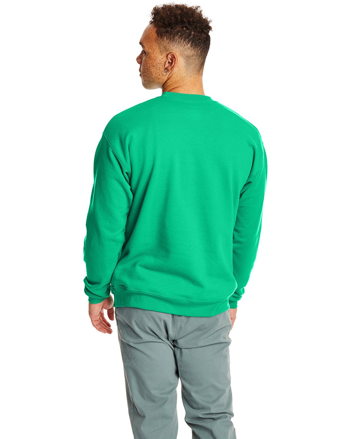 P1607-Hanes-KELLY GREEN-Hanes-Sweatshirts-2