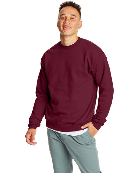 P1607-Hanes-MAROON-Hanes-Sweatshirts-1