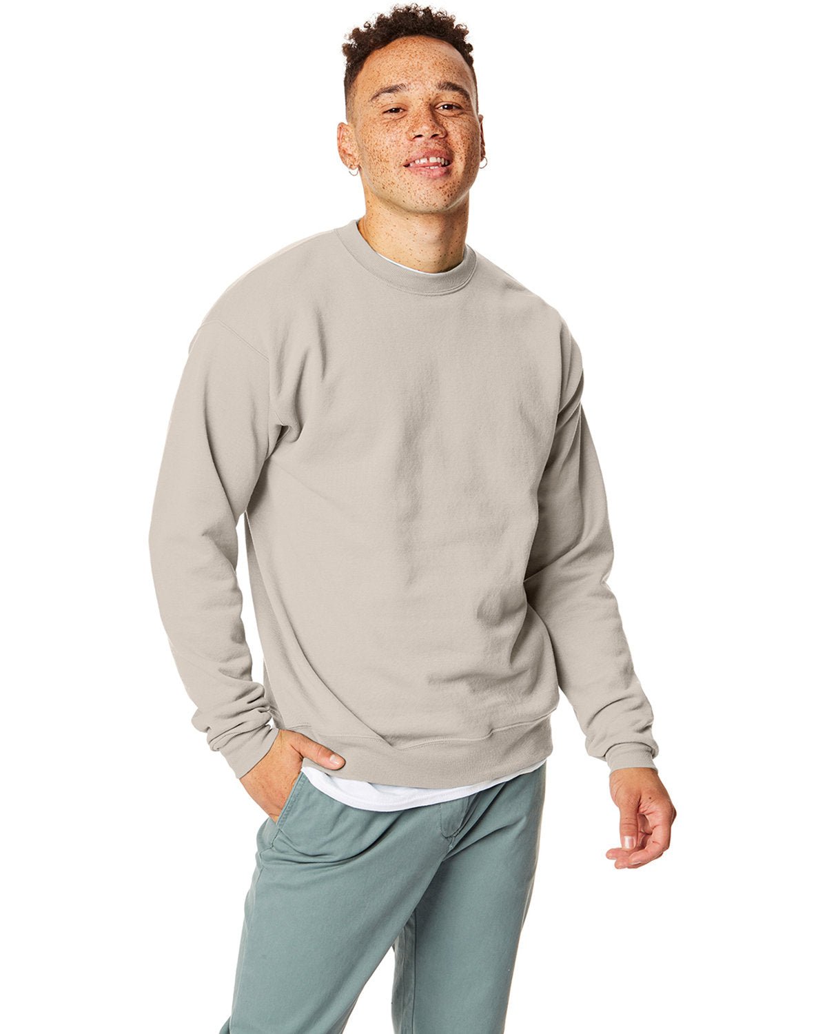 P1607-Hanes-SAND-Hanes-Sweatshirts-1